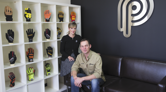 Glove maker gives industry a handy lift
