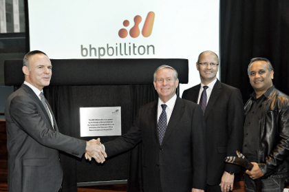 Kloppers defends BHP at office opening