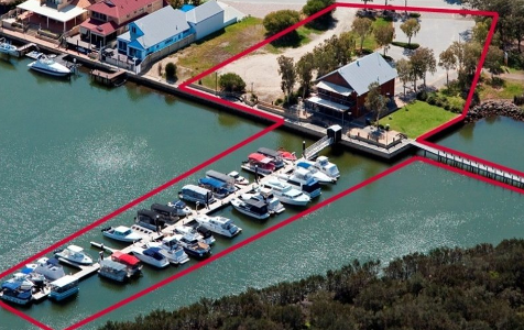 Waterfront marina site hits market