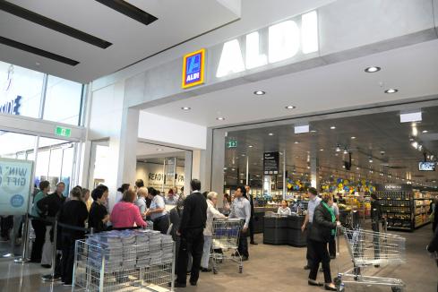 Shoppers flock to first Aldi supermarkets