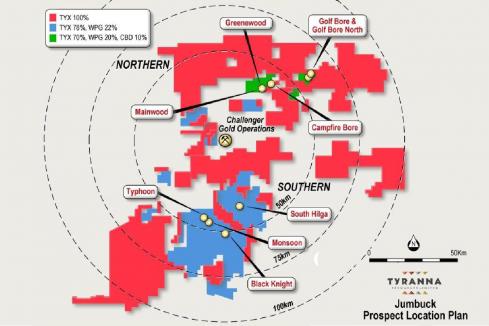 Tyranna in gold toll treating discussions at Jumbuck