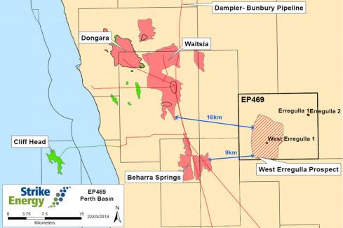 Strike to flow test Perth Basin gas play 