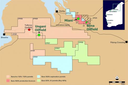 Buru spuds new oil well in the Canning  