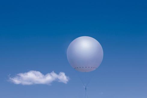 Spy balloon sends a signal