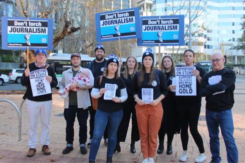 Nine network staff on strike