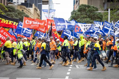 Maritime union joins CFMEU’s ‘fight for justice’