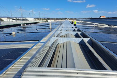 Work begins on major rooftop solar array