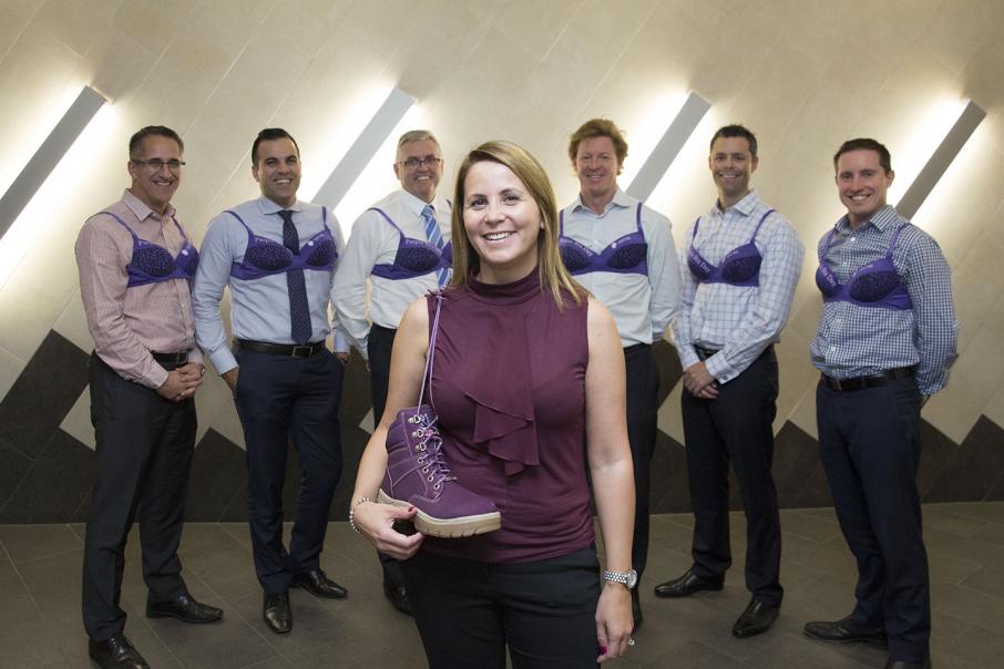 BDO dons purple bras for good cause 