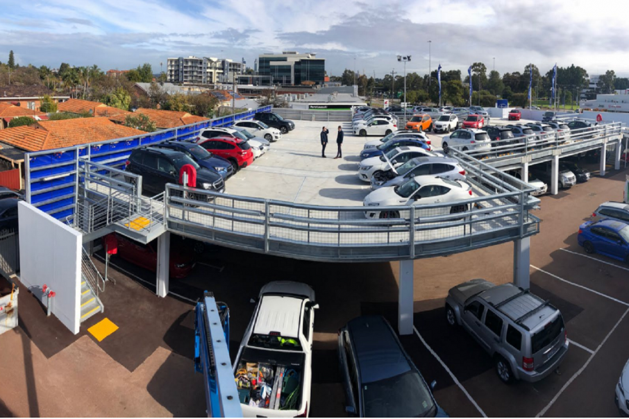 Subaru buys Parkd's first relocatable car park