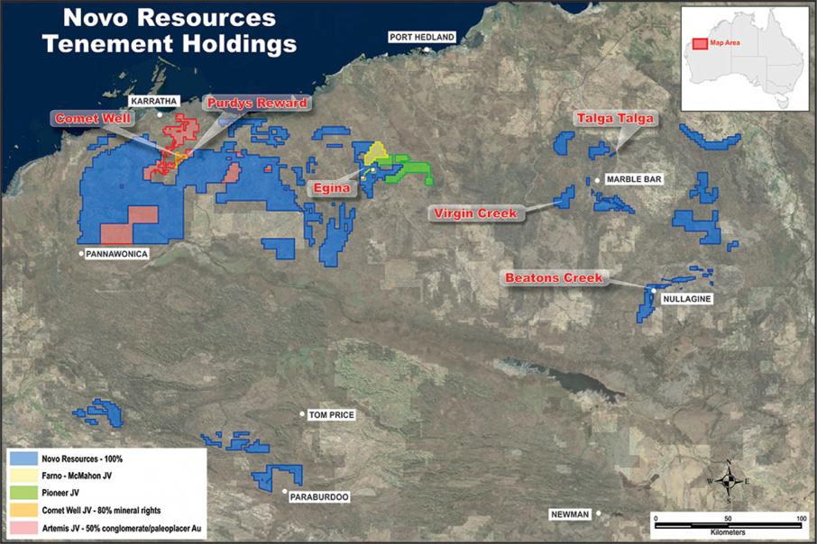 Novo kicks off West Pilbara gold exploration