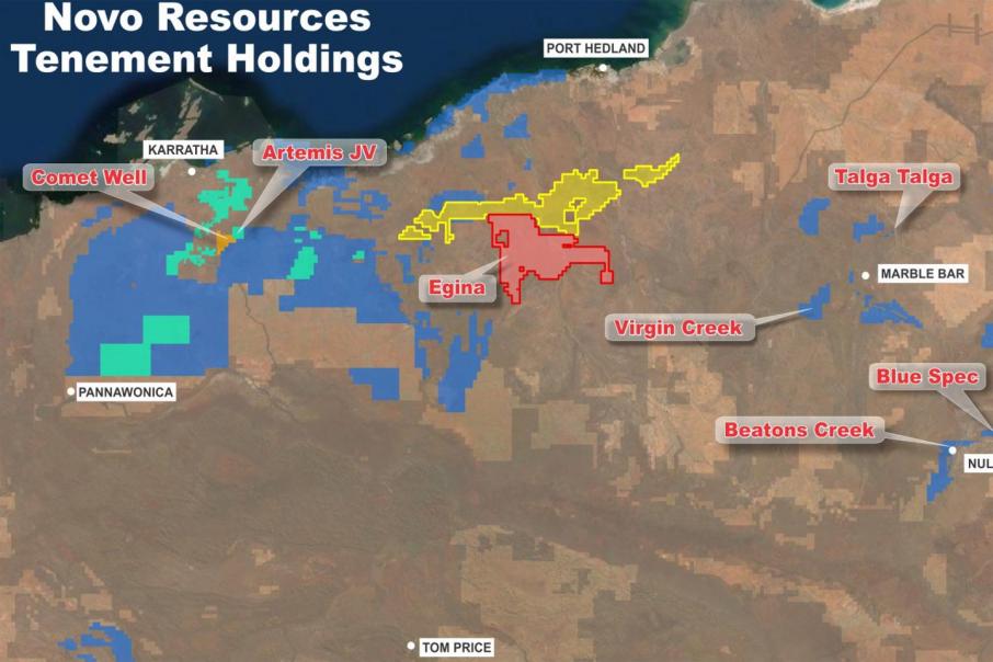 Novo extends golden footprint in Pilbara region