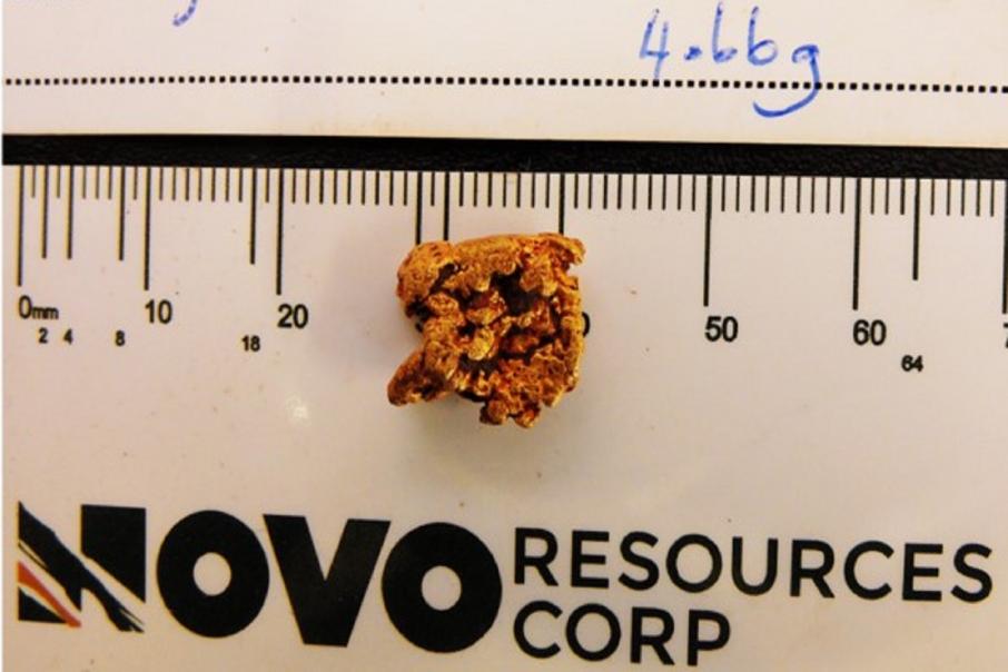 Novo makes new alluvial gold discovery near Egina