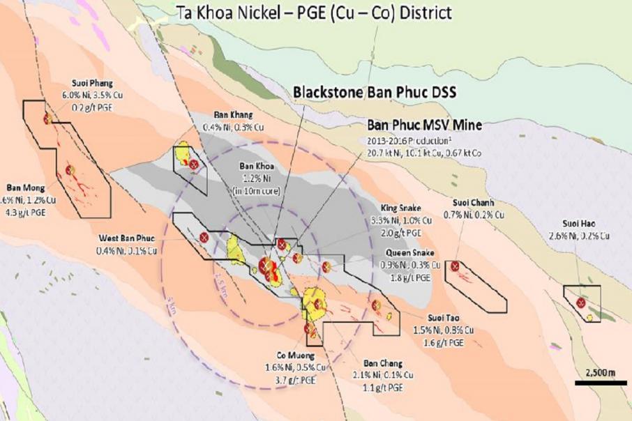 Blackstone to hunt down more high-grade sulphides in Vietnam