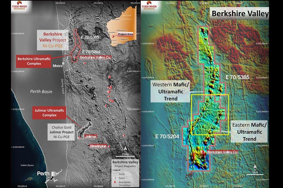 Todd River ventures into unexplored WA nickel-PGE terrain