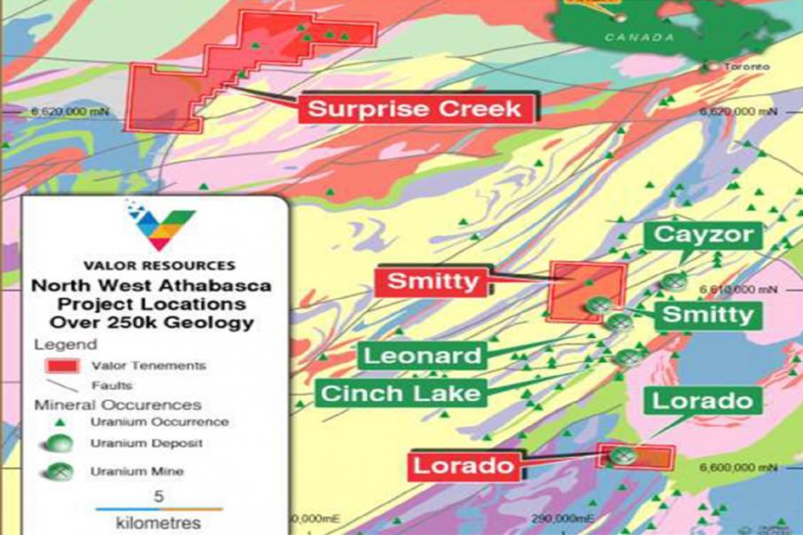 Valor expands footprint in Canada’s uranium-rich Athabasca Basin