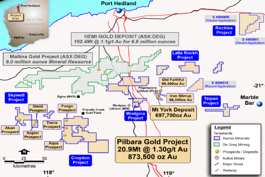 Kairos grows Pilbara gold and lithium footprint 